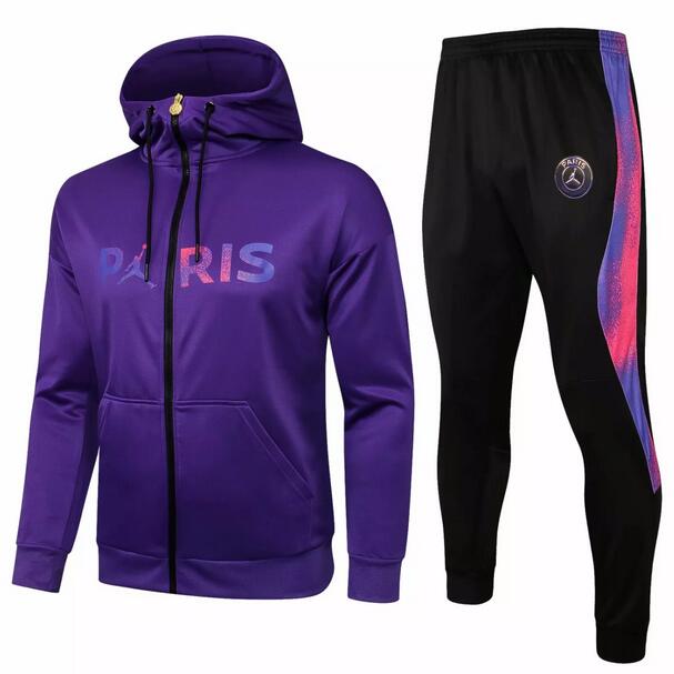 2021/22 PSG X Jordan Purple Training Kits Jacket with Trousers